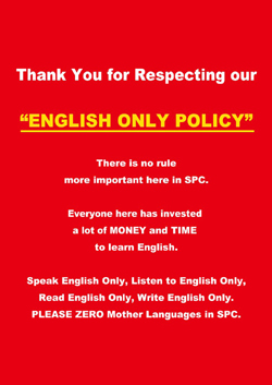 <p>万が一、母国語を話してしまった場合には、反省文を英語で書く徹底ぶり。 「本気で学びたい」という気持ちを第一に考えている証拠である。</p>
